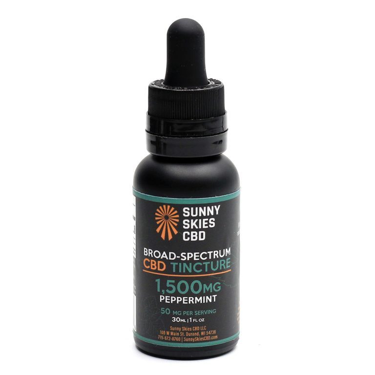 Sunny Skies Broad Spectrum CBD Peppermint 1500