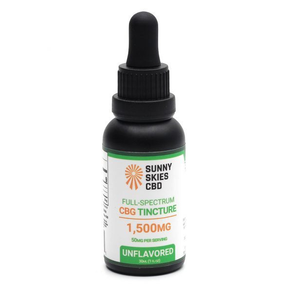 Sunny Skies Full Spectrum CBG Unflavored Tincture 1500