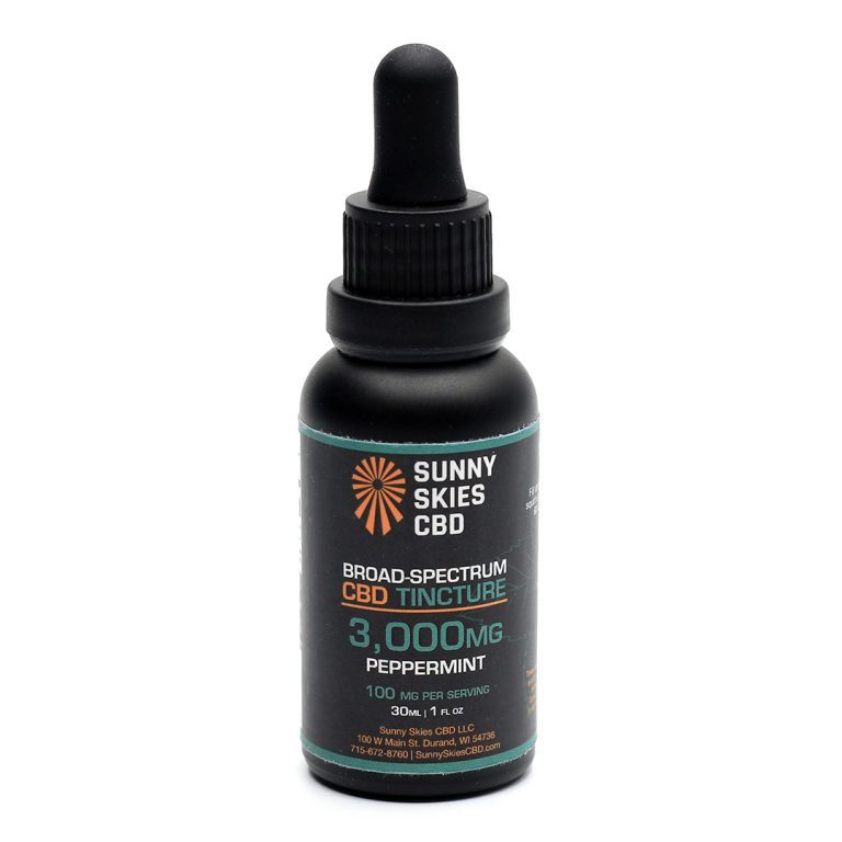 Sunny Skies Broad Spectrum CBD Peppermint 3000