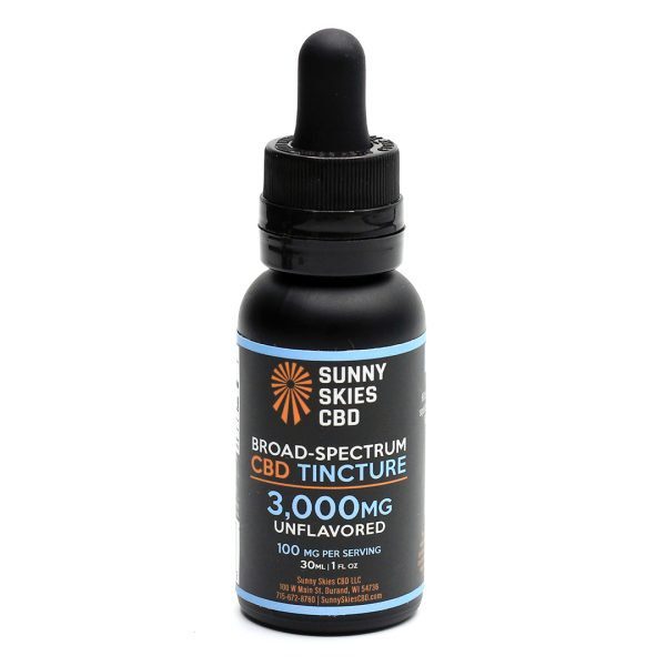 Sunny Skies Broad Spectrum CBD Unflavored 3000