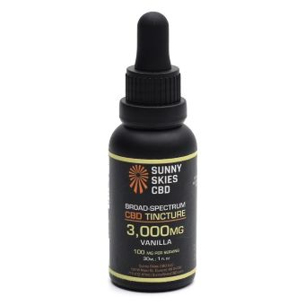 Sunny Skies Broad Spectrum CBD Vanilla 3000