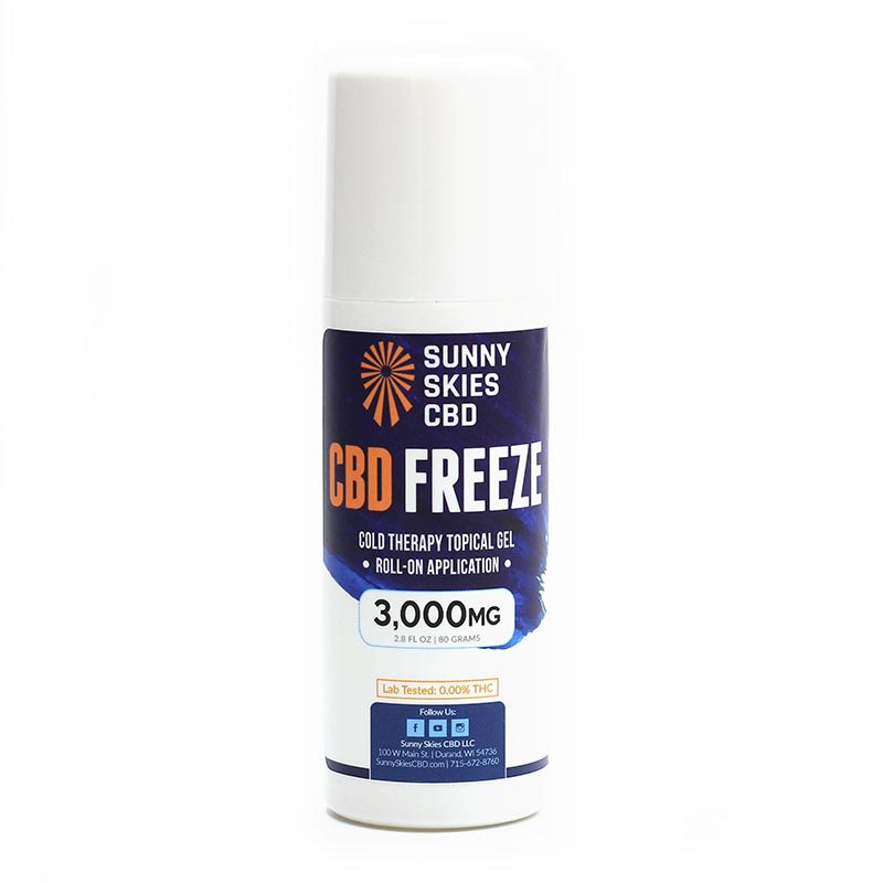 CBD Freeze Gel Roll On (750-3000 mg CBD Isolate)
