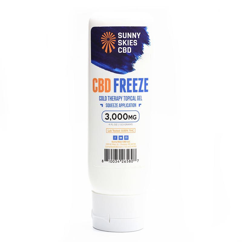 CBD Freeze Gel Squeeze Bottle (750-3000 mg CBD Isolate)