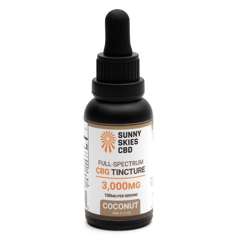 Sunny Skies Full Spectrum Coconut Tincture 3000