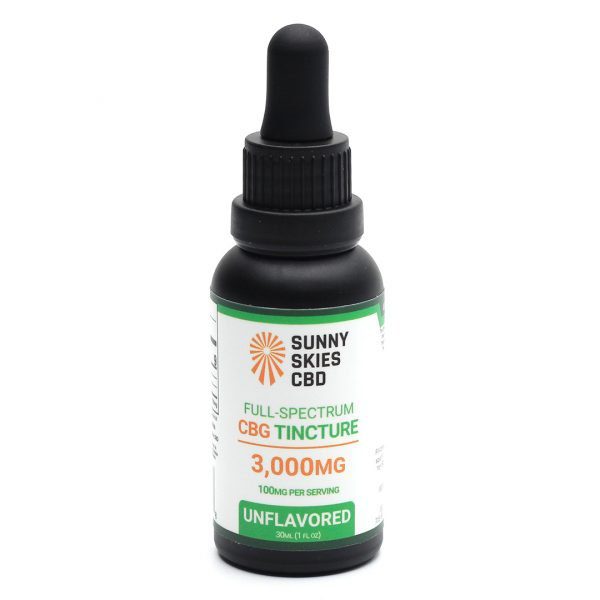 Sunny Skies Full Spectrum CBG Unflavored Tincture 3000