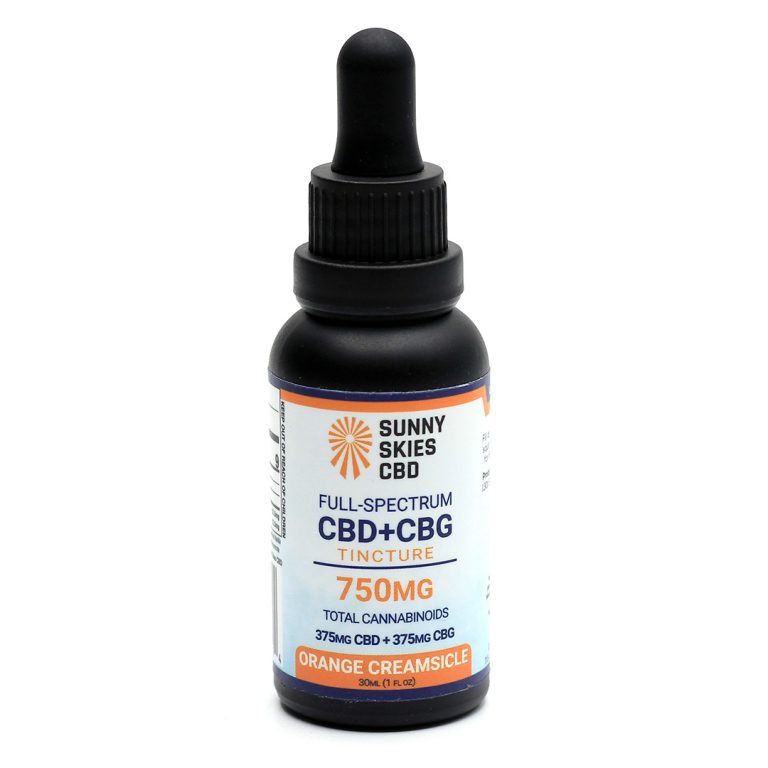 Sunny Skies CBD/CBG Orange Cream Tincture 750