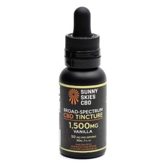 Sunny Skies Broad Spectrum CBD Vanilla 1500