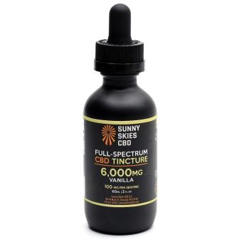 Sunny Skies Full Spectrum Vanilla Tincture 6000