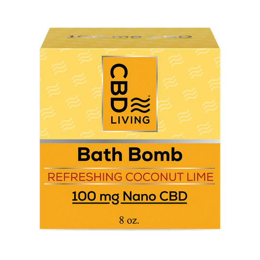 Refreshing Coconut Lime Bath Bomb (100 mg CBD)