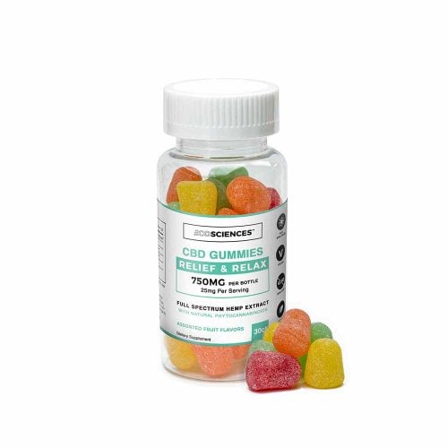 Full Spectrum Relax & Relief CBD Gummies (25 mg CBD/<0.3 THC)