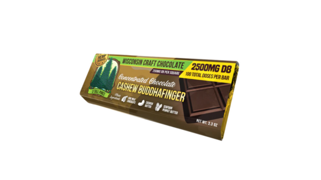 Delta 8 Sweet Honey Macadamia Chocolate Bar (500-2500 mg Delta 8/<0.3% THC)